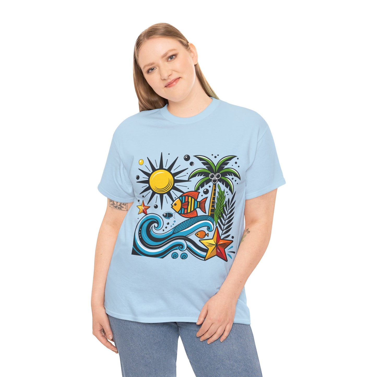 Paradise in Pattern High Contrast Tee