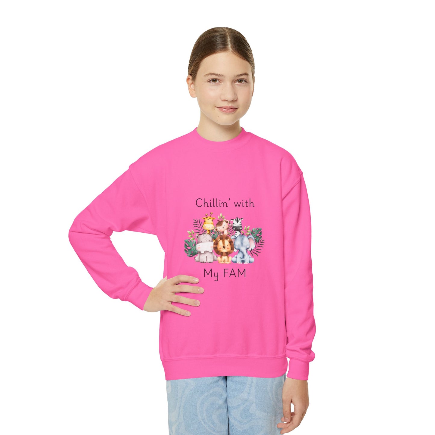 Chillin with My Fam Youth Sweatshirt