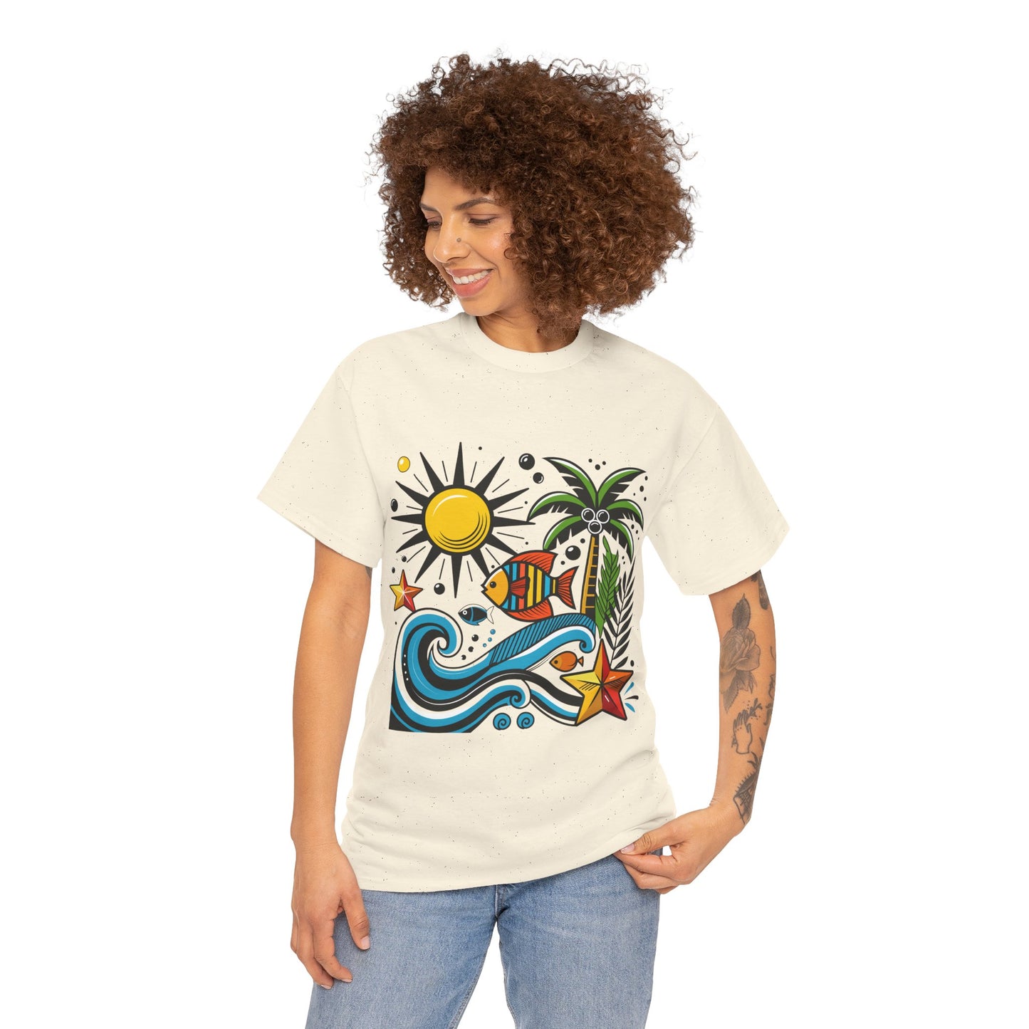 Paradise in Pattern High Contrast Tee
