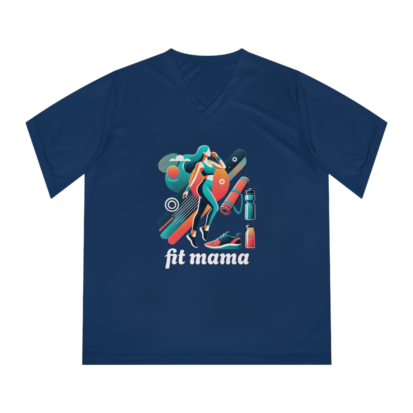 Mom Moves V-Neck Sport Tee