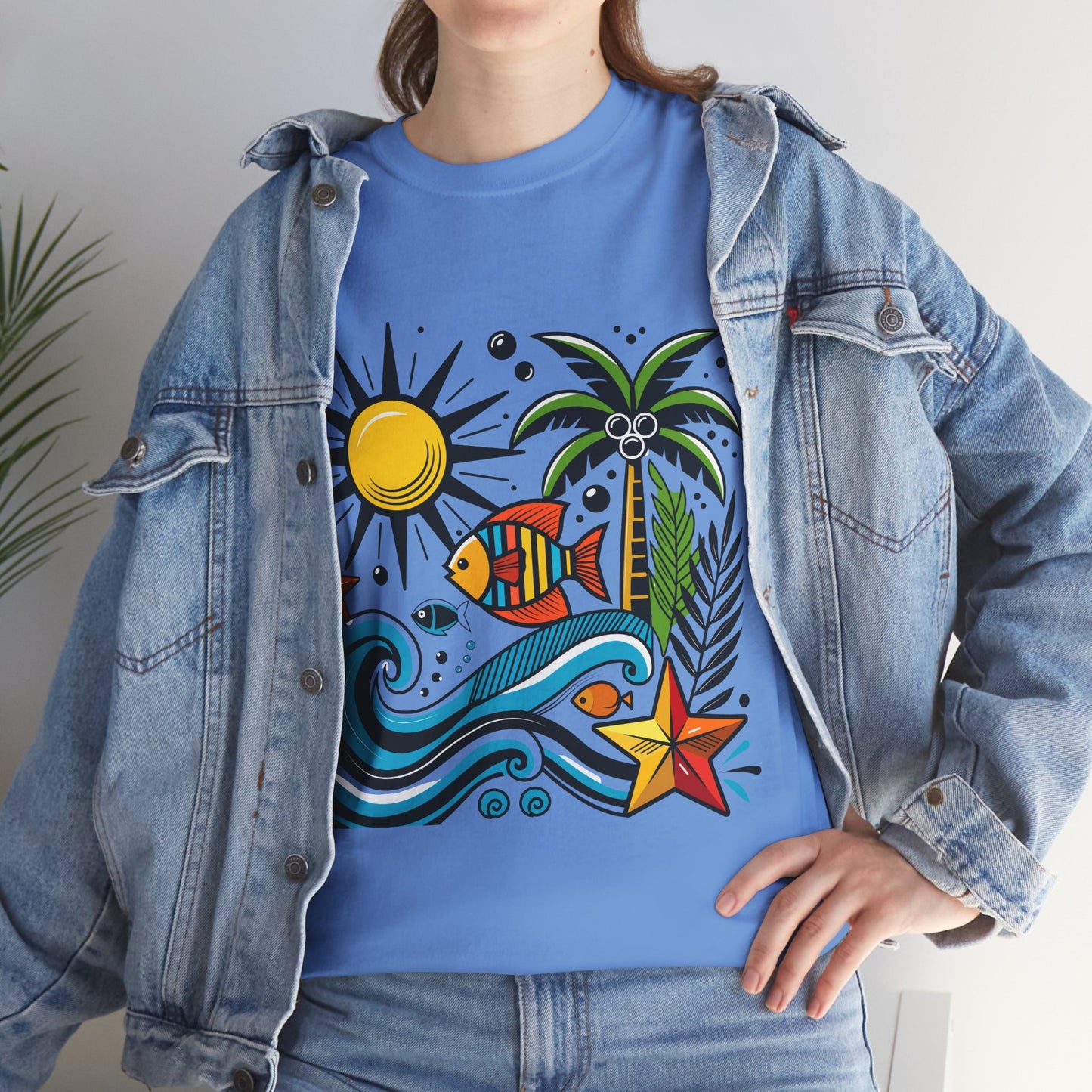 Paradise in Pattern High Contrast Tee