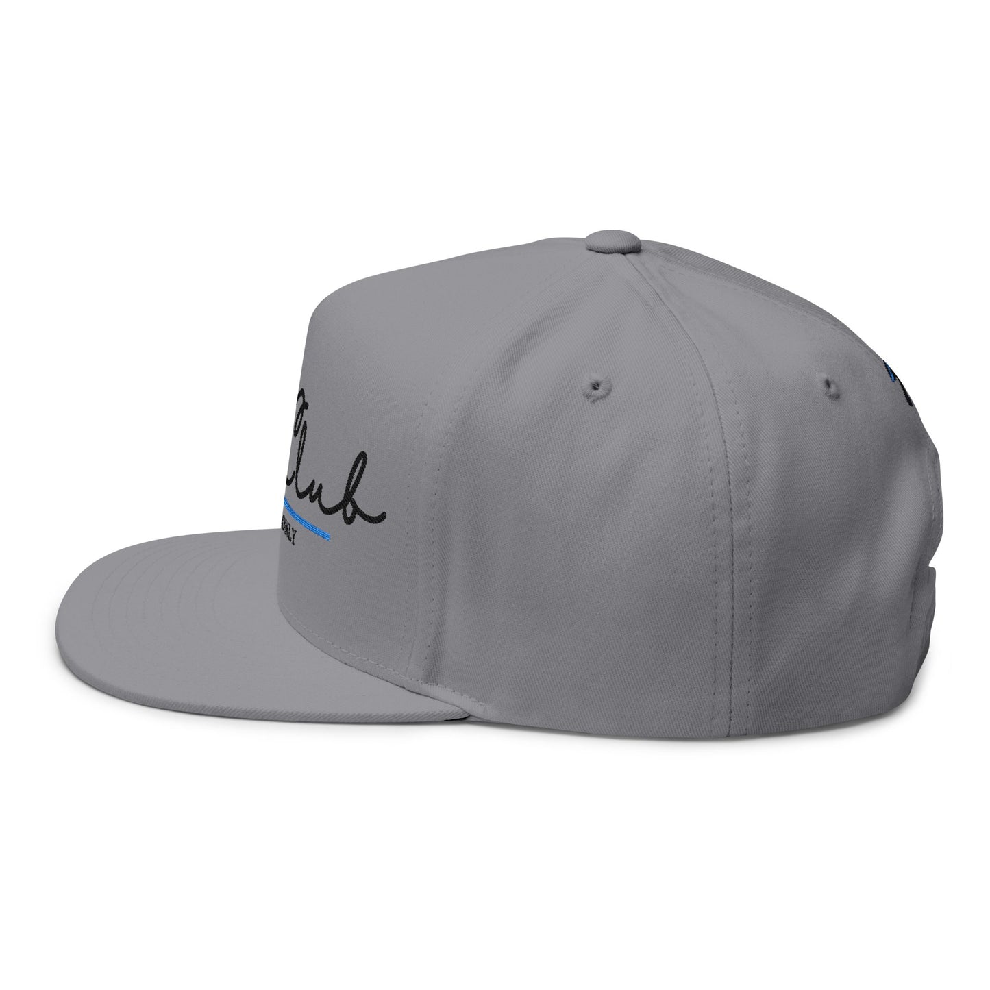 Mom Club Members Only Flat Bill Hat - Embroidered