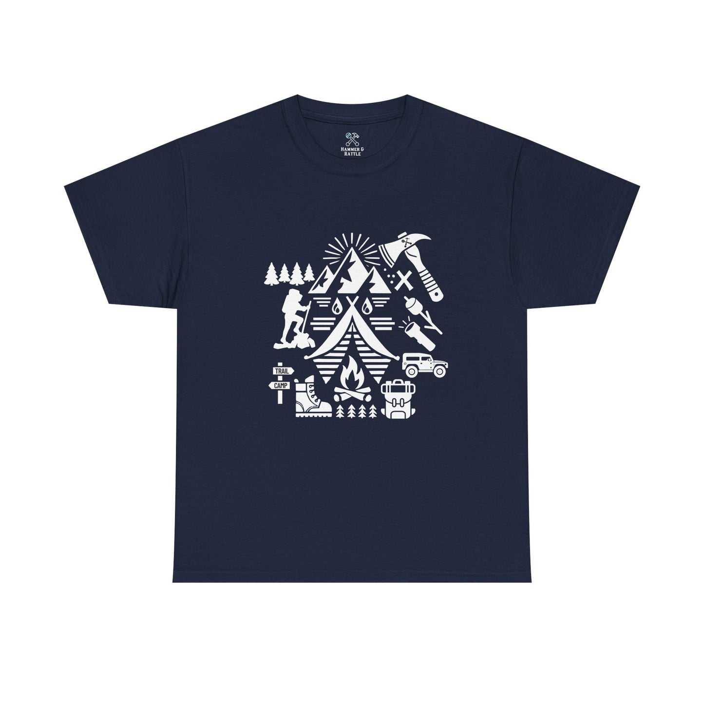 High Contrast Camping Scene Tee
