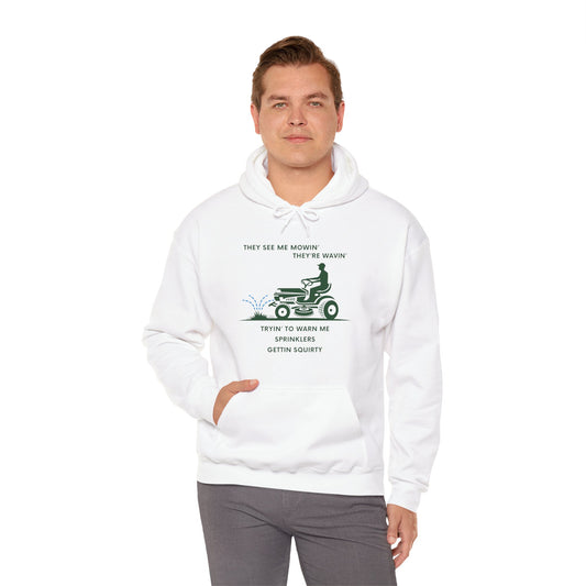 Mow Dad Mow Problems Hoodie White Hoodie