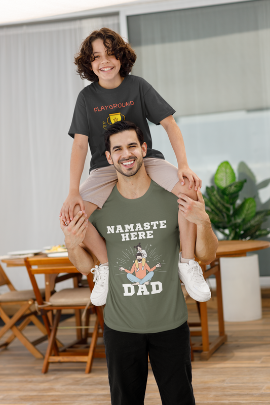 Namaste Here Dad Tee