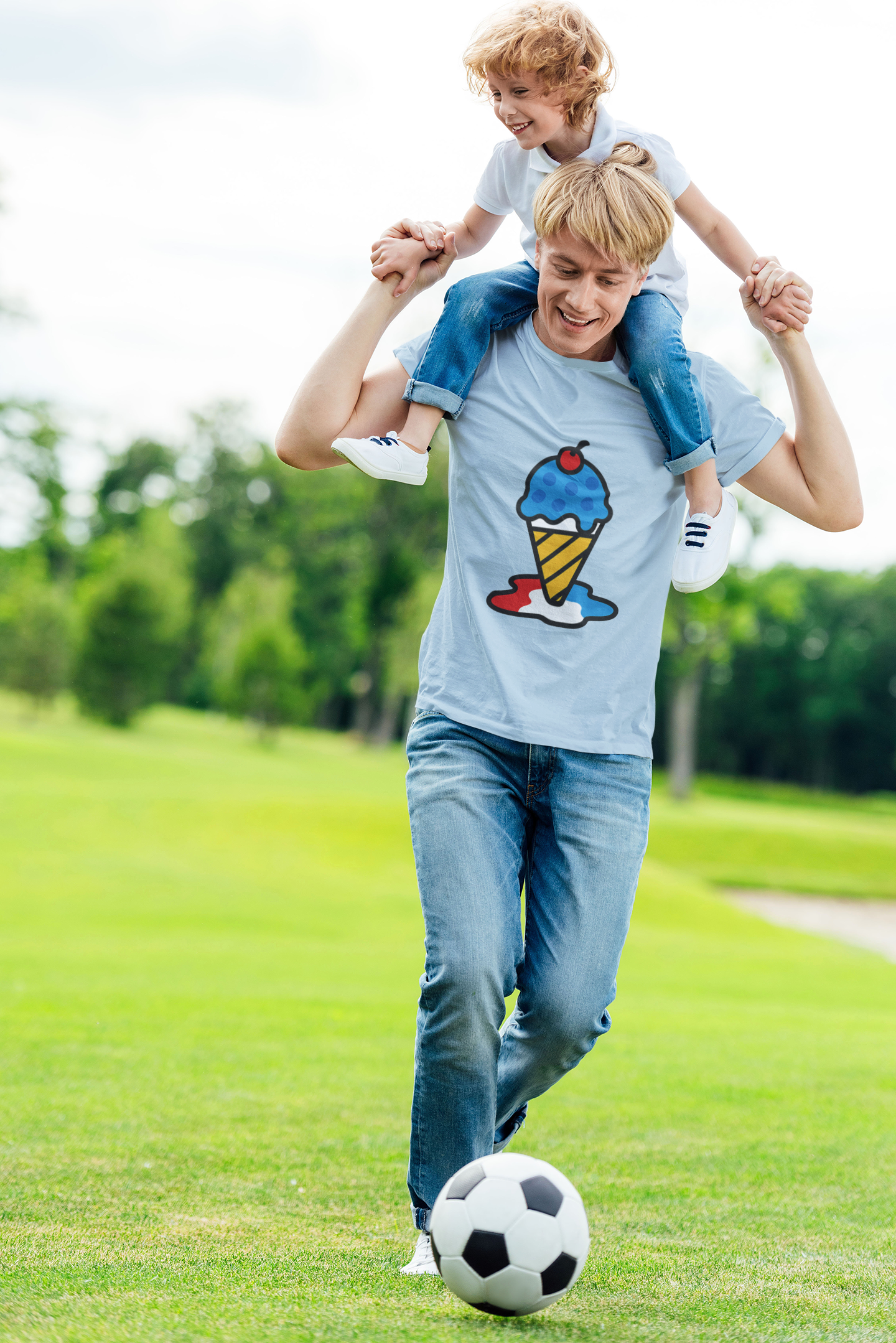 Red, White & Cool High Contrast Tee