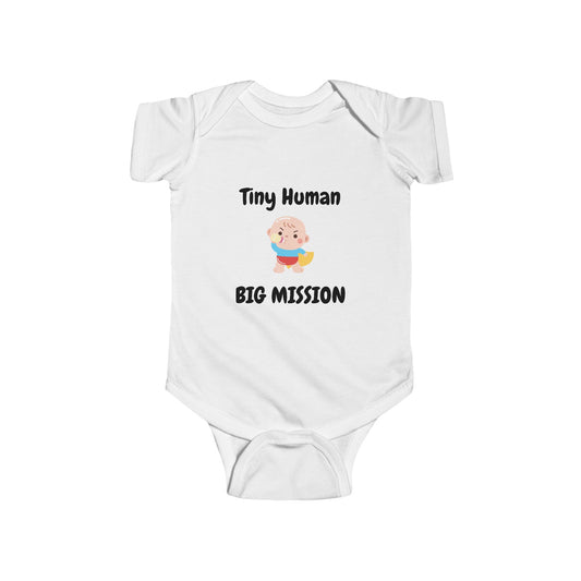 Tiny Human Big Mission Baby One-piece