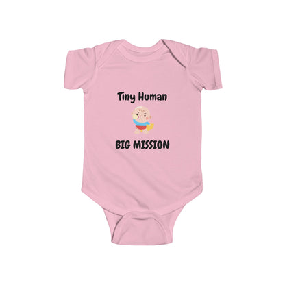 Tiny Human Big Mission Baby One-piece