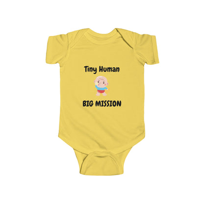 Tiny Human Big Mission Baby One-piece