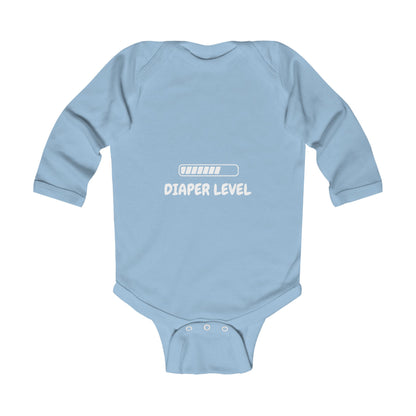 Diaper Level Baby Long Sleeve One-piece