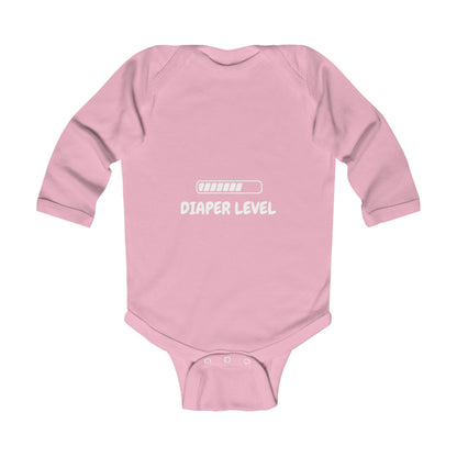 Diaper Level Baby Long Sleeve One-piece