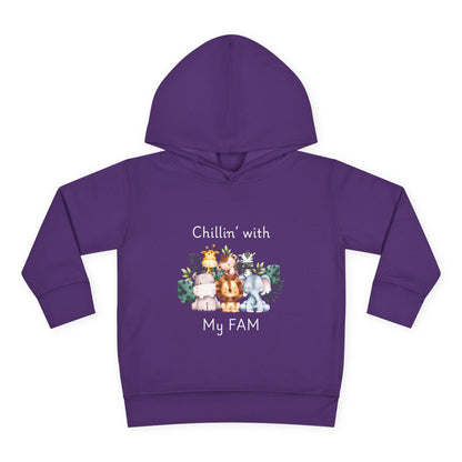Chillin with My Fam Toddler Fleece Hoodie