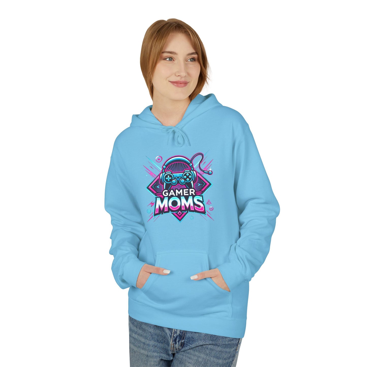 Gamer Mom Unisex Midweight Softstyle Fleece Hoodie