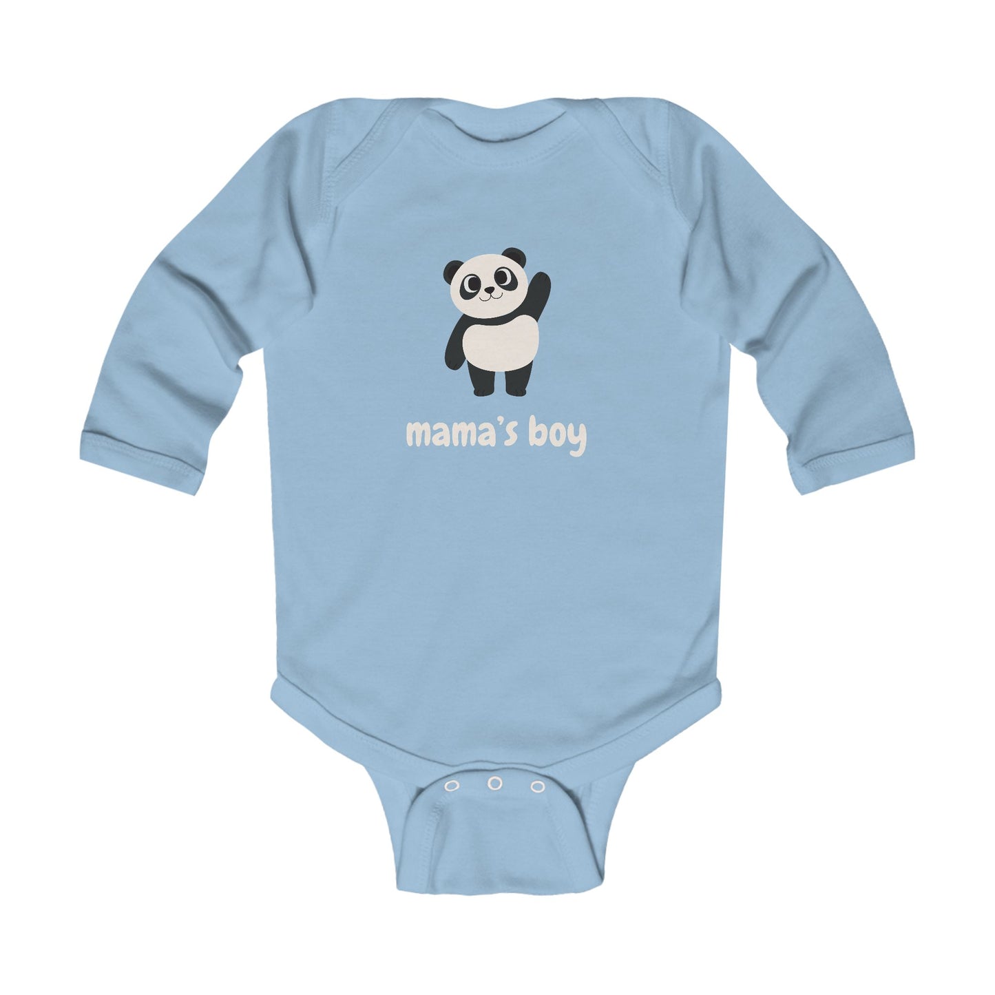 Mama's Boy Baby Long Sleeve One-piece