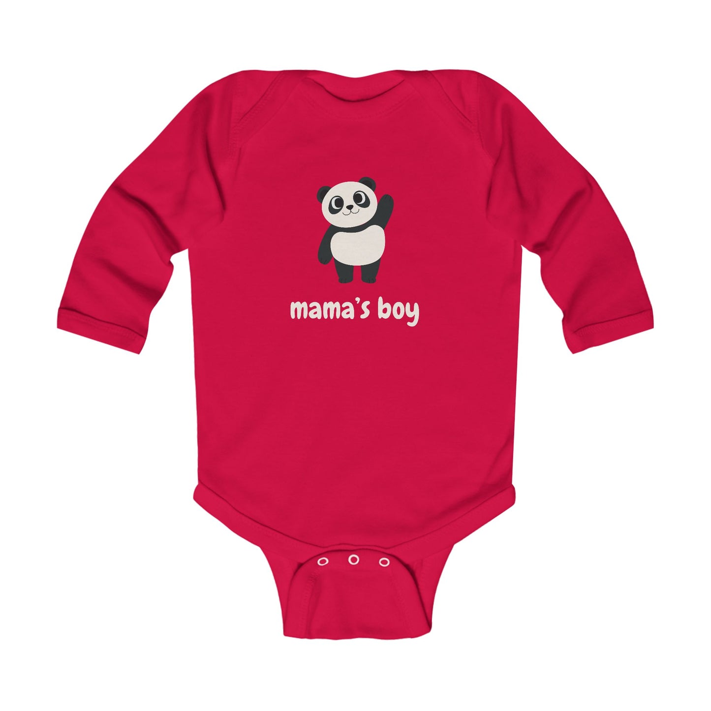 Mama's Boy Baby Long Sleeve One-piece