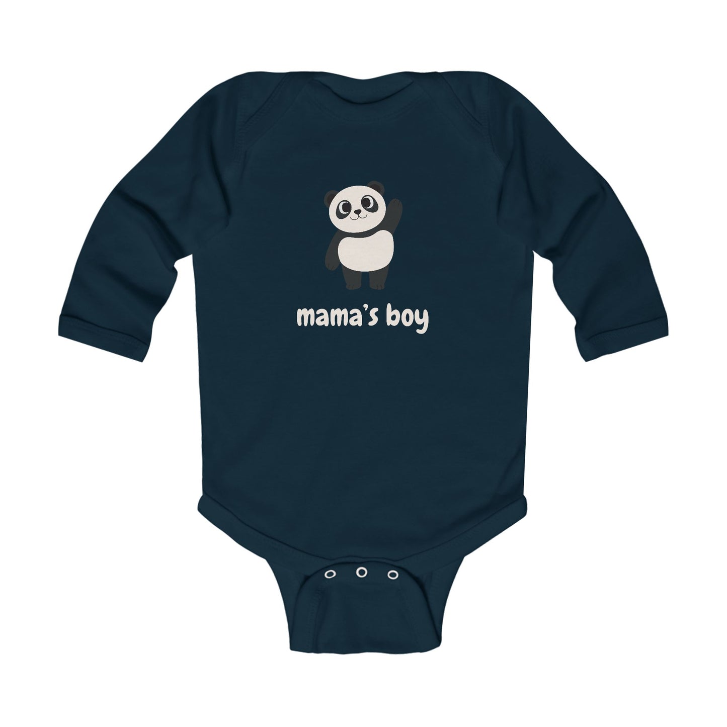 Mama's Boy Baby Long Sleeve One-piece