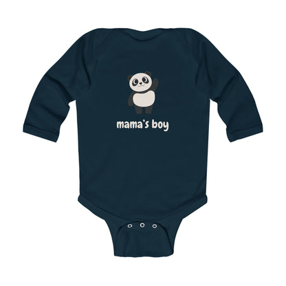 Mama's Boy Baby Long Sleeve One-piece