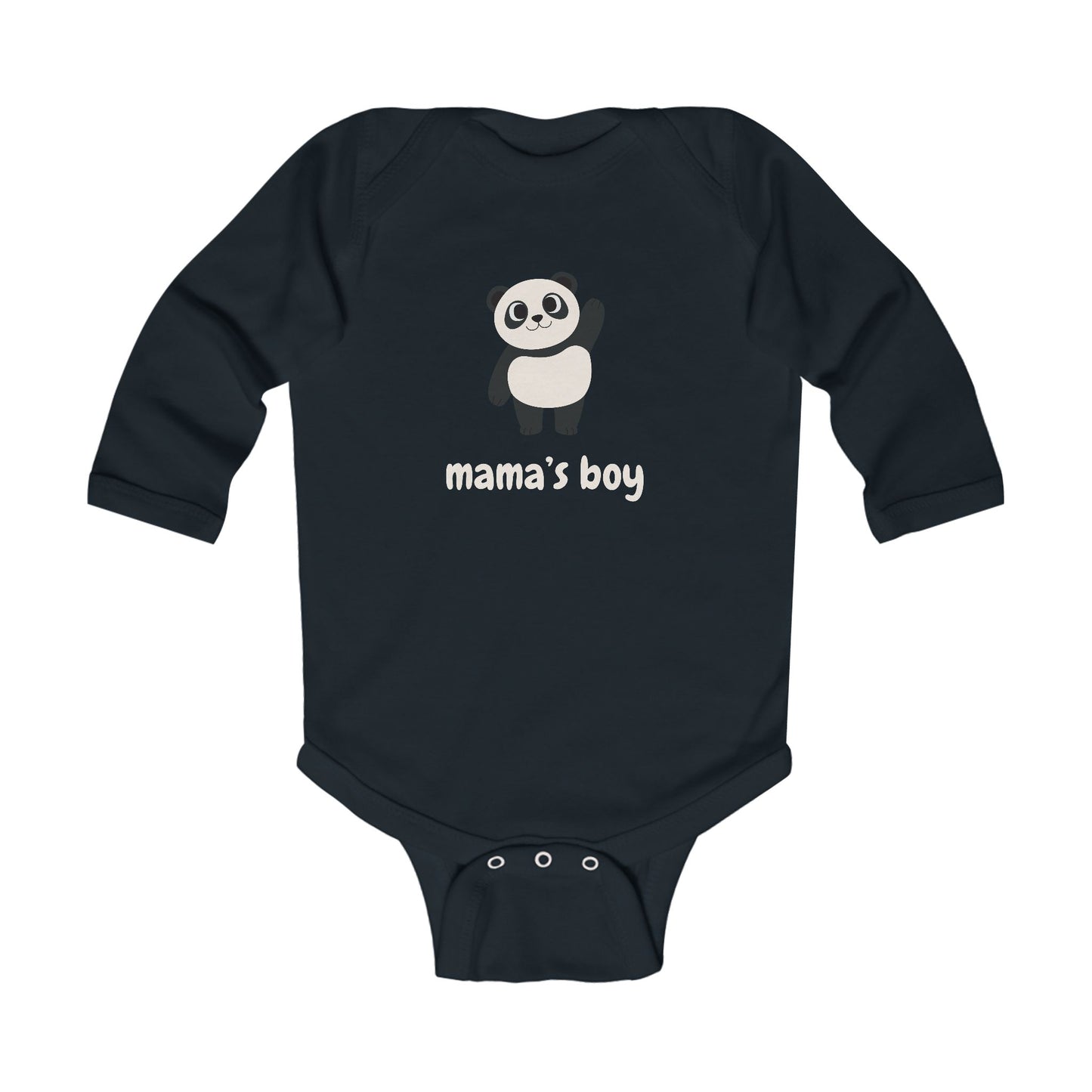 Mama's Boy Baby Long Sleeve One-piece