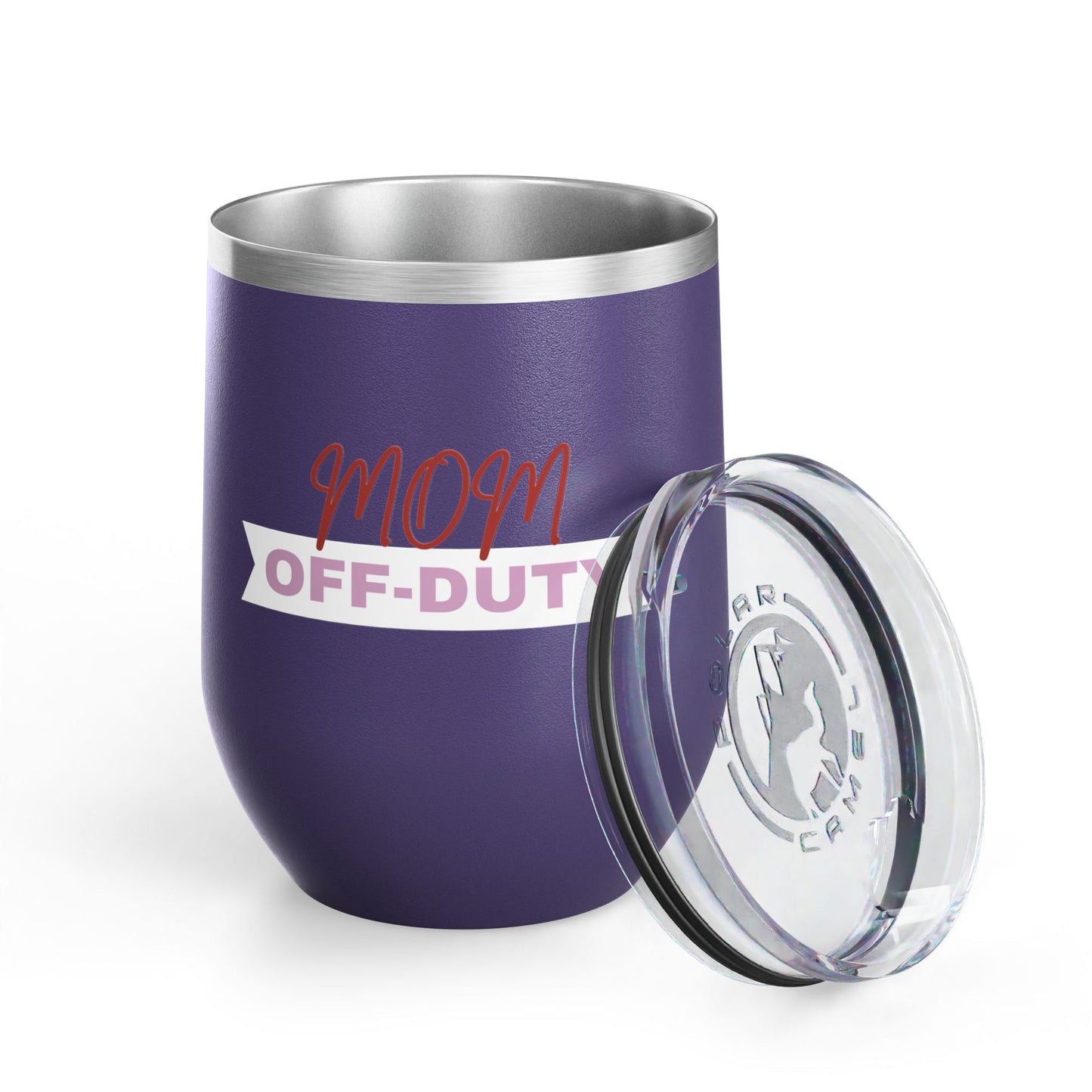 Mom Off Duty Wine Tumbler, 12oz