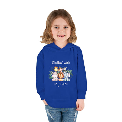 Chillin with My Fam Toddler Fleece Hoodie