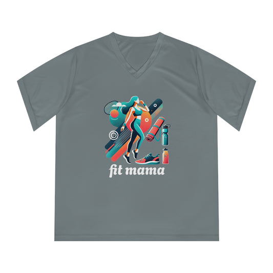Mom Moves V-Neck Sport Tee