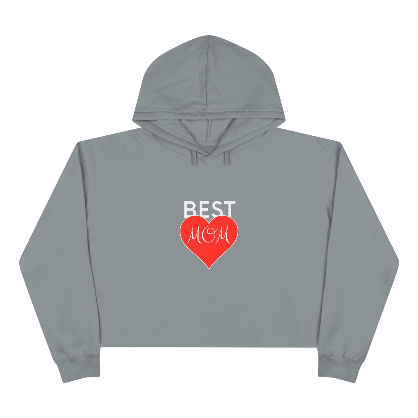 Best Mom Crop Hoodie