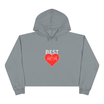 Best Mom Crop Hoodie