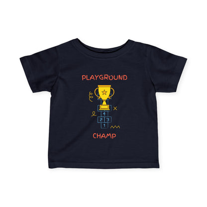 Playground Champ Infant Tee Navy Kids clothes