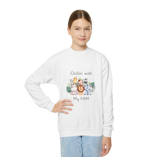 Chillin with My Fam Youth Sweatshirt