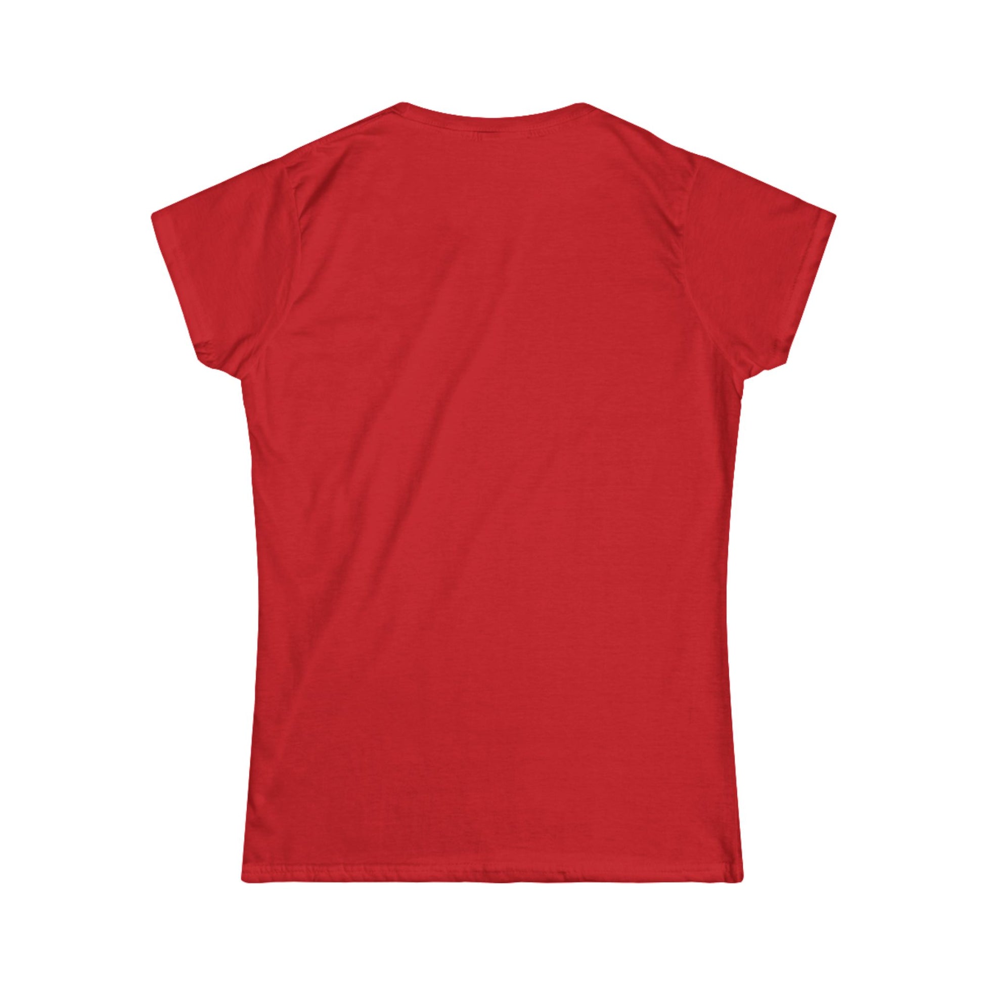 Mom Life Fitted Tee Red T-Shirt