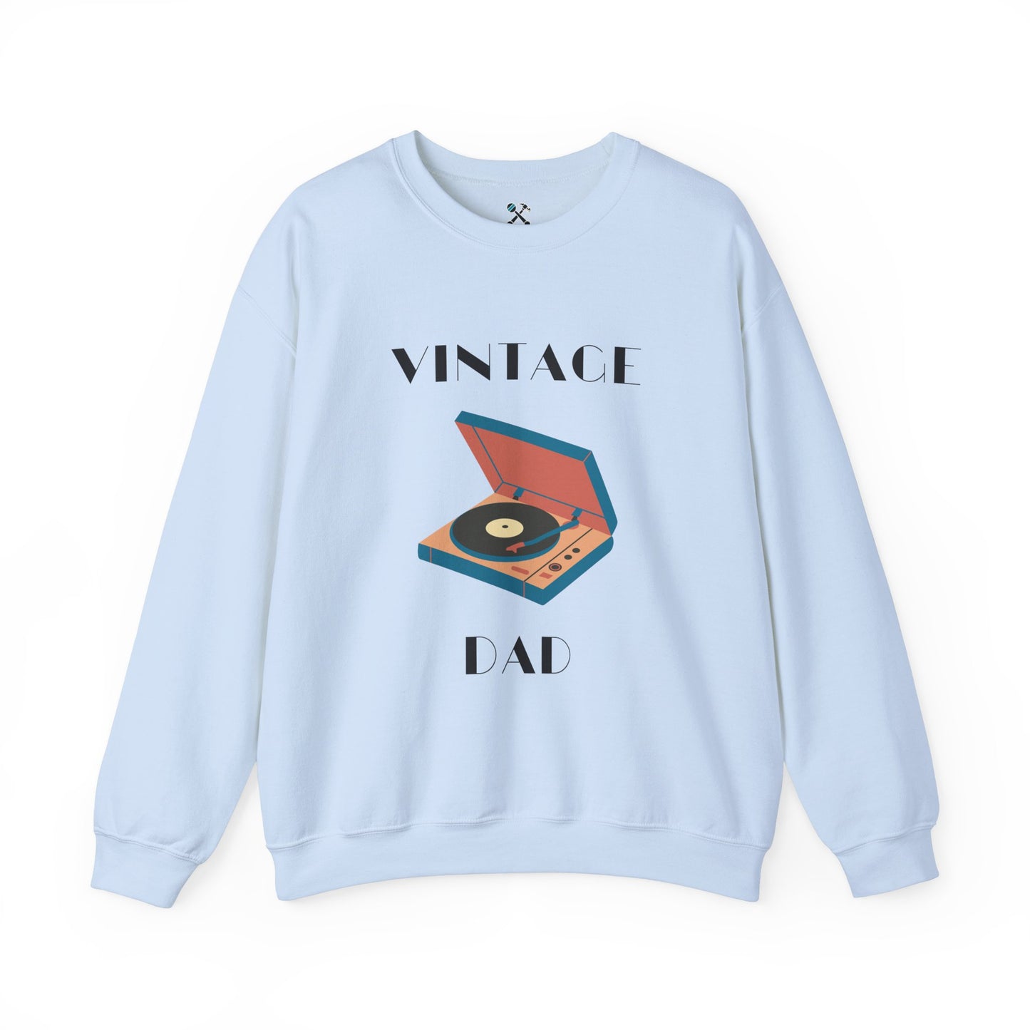 Vintage Dad Heavy Blend™ Crewneck Sweatshirt Light Blue Sweatshirt