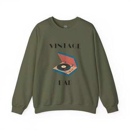 Vintage Dad Heavy Blend™ Crewneck Sweatshirt Military Green Sweatshirt