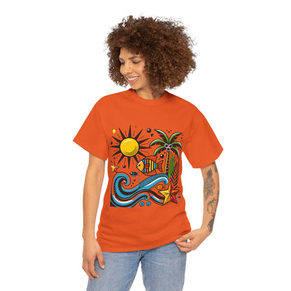 Paradise in Pattern High Contrast Tee