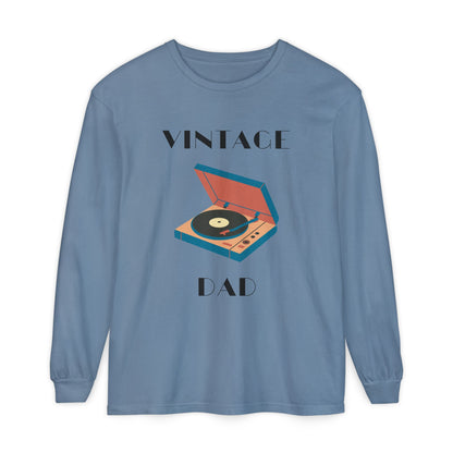 Vintage Dad Long Sleeve Tee Blue Jean Long-sleeve