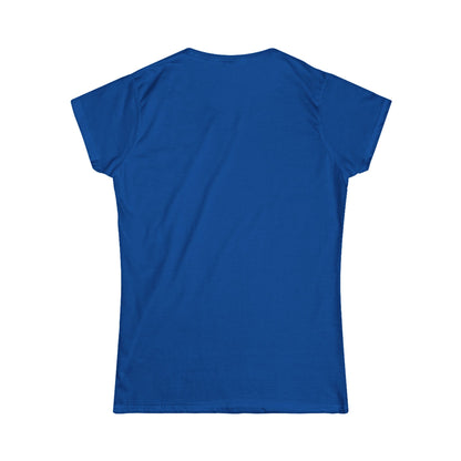 Mom Life Fitted Tee Royal T-Shirt