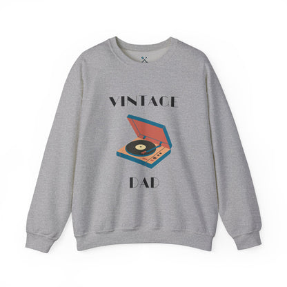 Vintage Dad Heavy Blend™ Crewneck Sweatshirt Sport Grey Sweatshirt