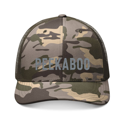 Peekaboo Camo Trucker Hat | Embroidered