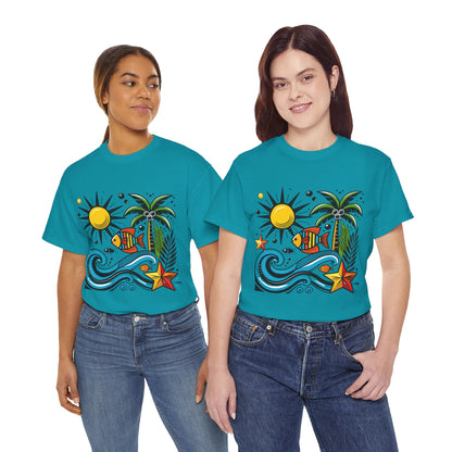 Paradise in Pattern High Contrast Tee