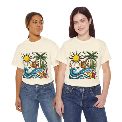 Paradise in Pattern High Contrast Tee