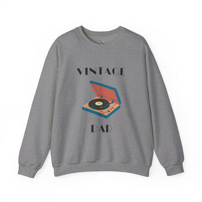 Vintage Dad Heavy Blend™ Crewneck Sweatshirt Graphite Heather Sweatshirt