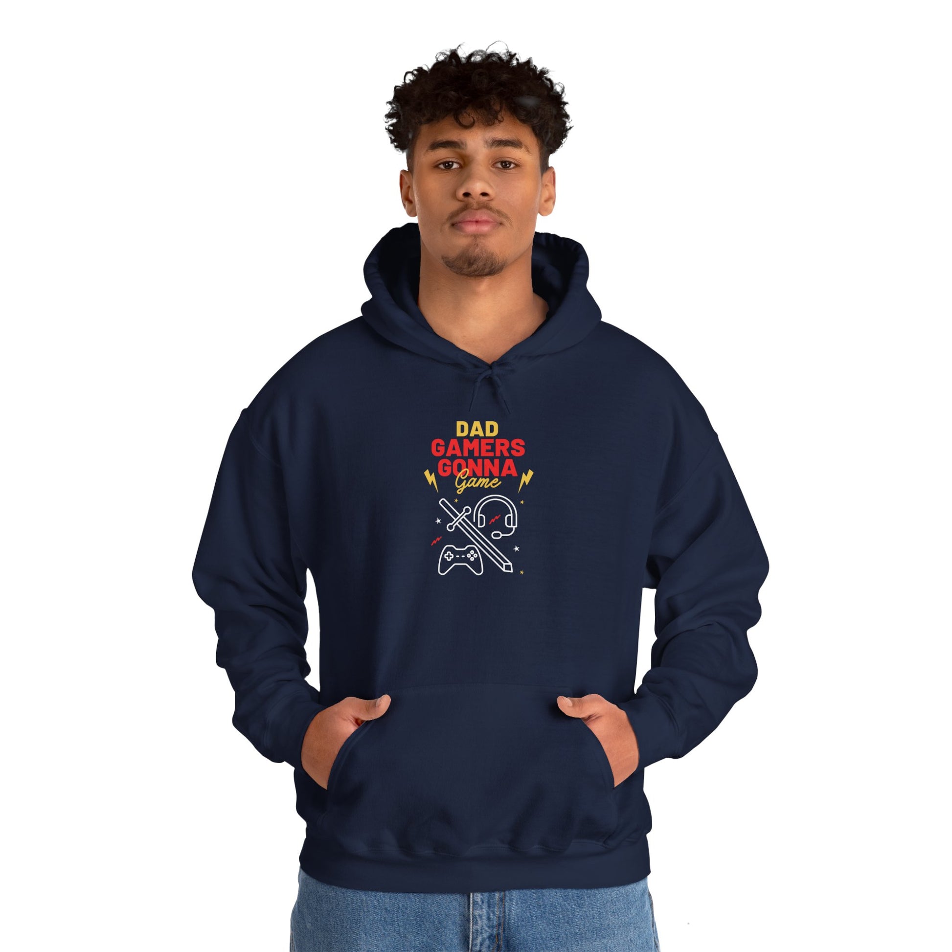 Gamer Dad's Hoodie Navy Hoodie