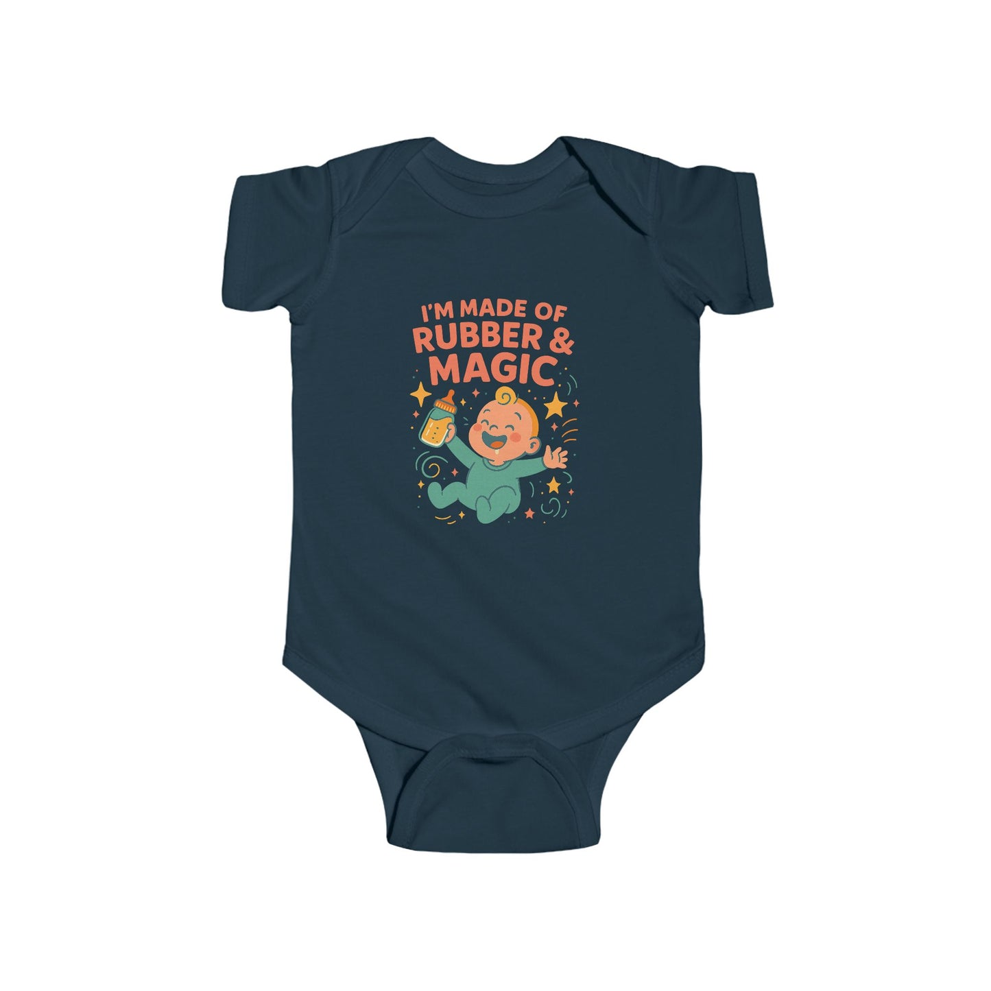 I'm Made of Rubber & Magic Baby One-piece
