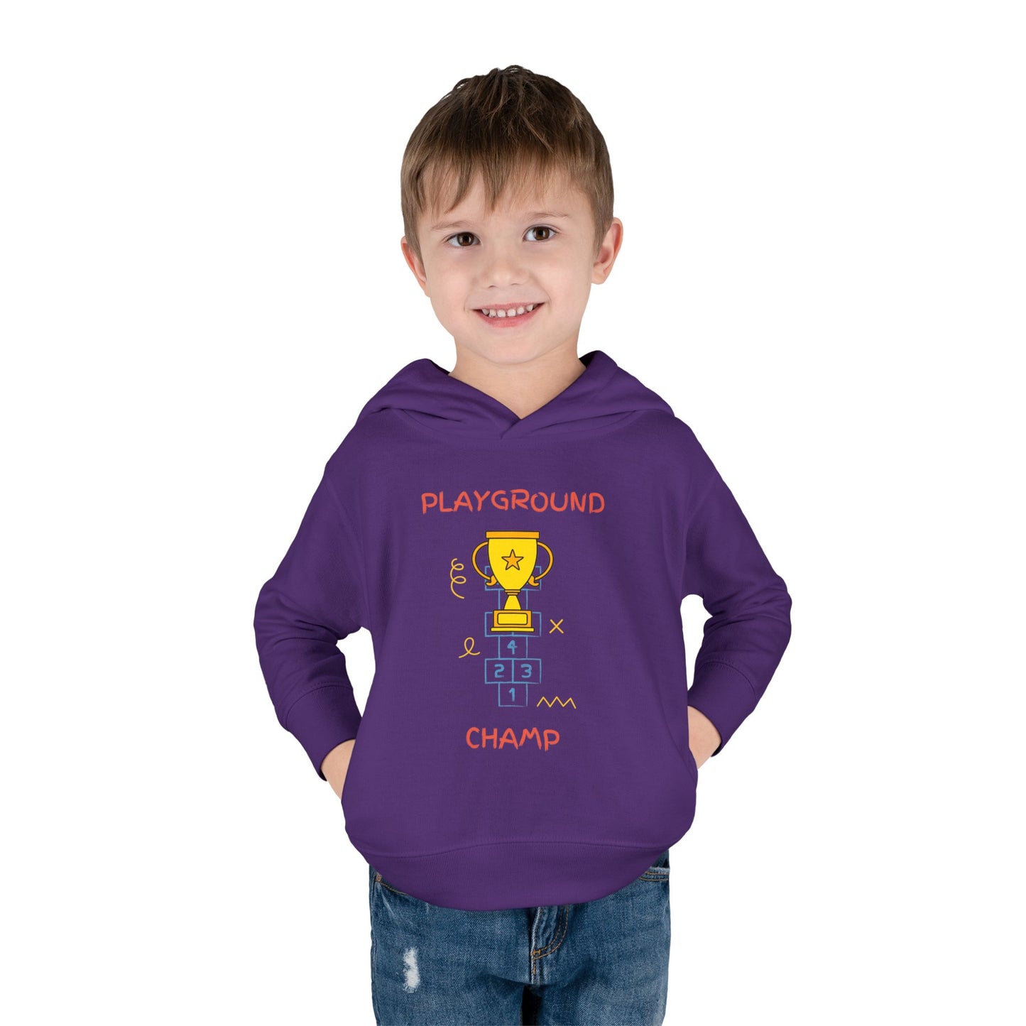 Playground Champ Toddler Fleece Hoodie Purple Kids clothes