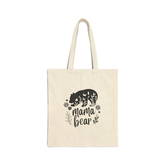 Mama Bear Canvas Tote Bag