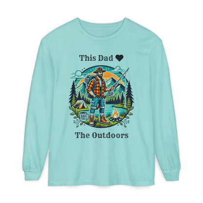 Outdoors Dad Long Sleeve Tee Chalky Mint Long-sleeve
