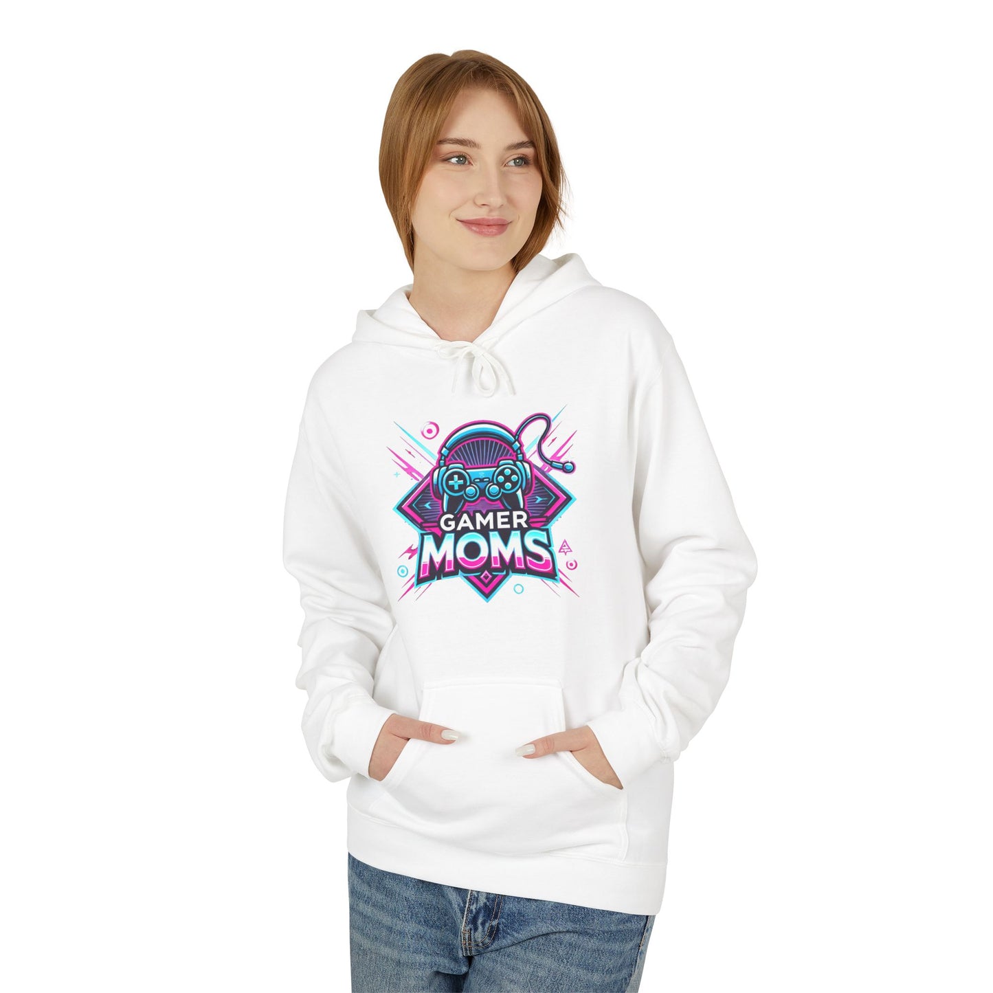 Gamer Mom Unisex Midweight Softstyle Fleece Hoodie