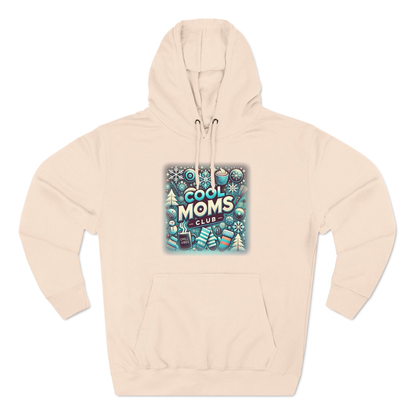Cool Mom's Club Fleece Hoodie Pale Pink Hoodie