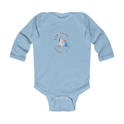 Little Brother Arriving Soon Baby Long Sleeve One-piece