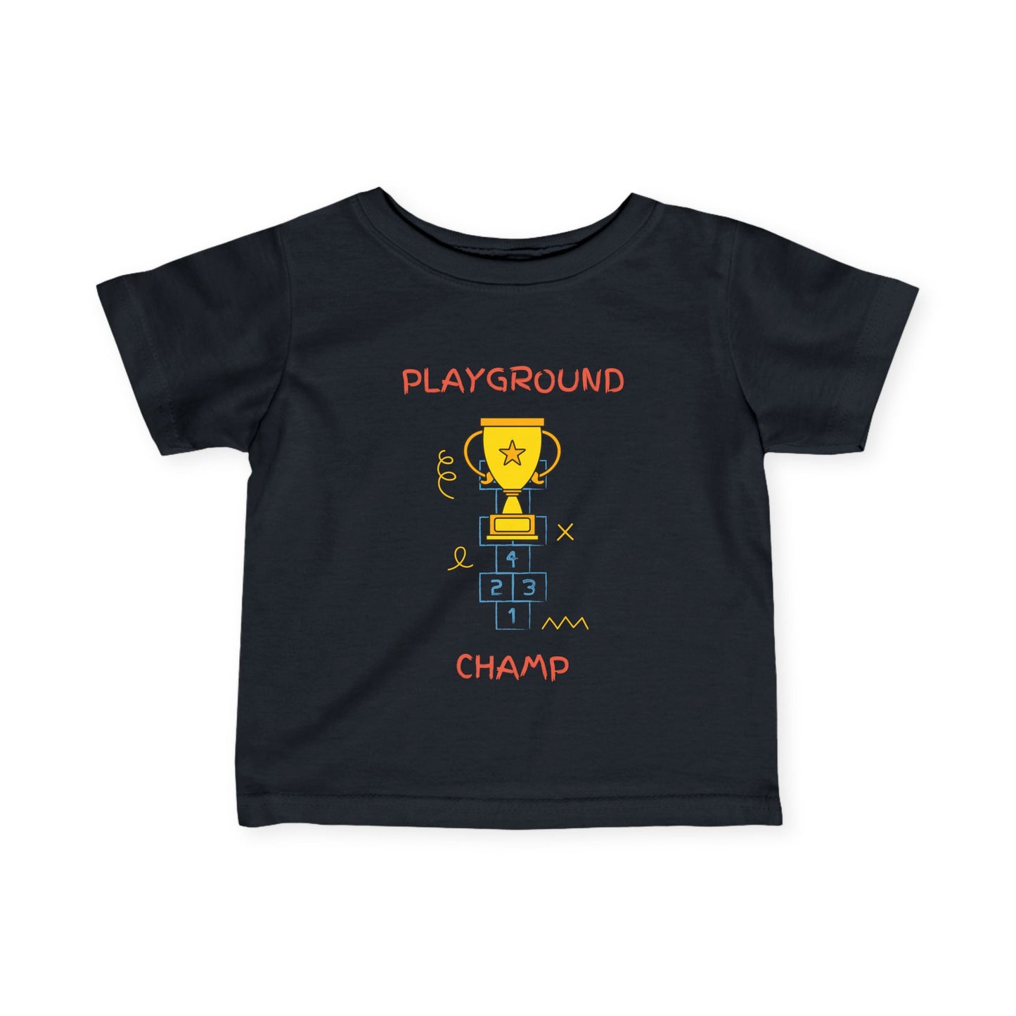 Playground Champ Infant Tee Black Kids clothes