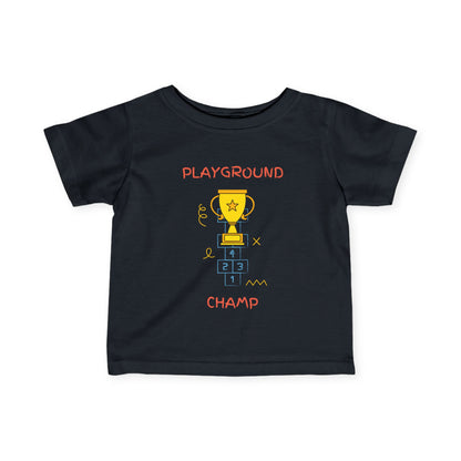 Playground Champ Infant Tee Black Kids clothes